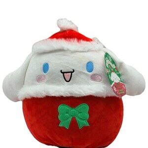 NWT Squishmallows Hello Kitty and Friends Cinnamoroll Christmas Holiday 8” Plush